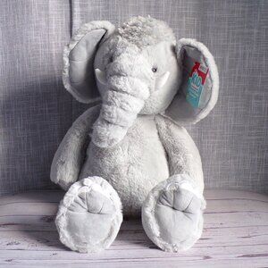 16-Inch Gray Plush Elephant by Kid Connection